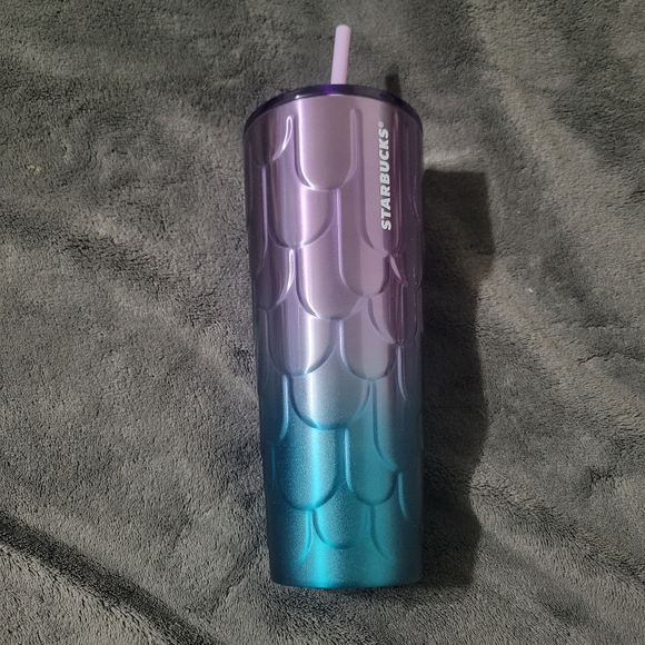 Starbucks 2023 Twilight Ombré Mermaid Tumbler, Purple Blue 24 oz New With Defect - Picture 1 of 5